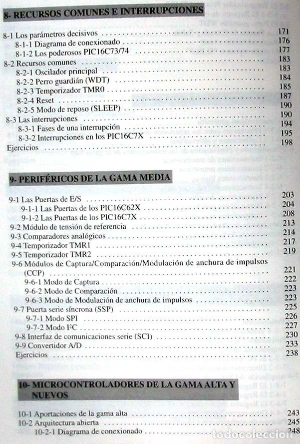 Libros de segunda mano: MICROCONTROLADORES PIC / LA SOLUCI&Oacute;N EN UN CHIP - E. MART&Iacute;N CUENCA 2001 - VER INDICE - Foto 6