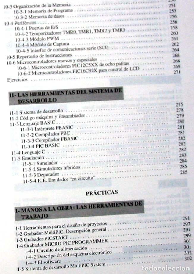 Libros de segunda mano: MICROCONTROLADORES PIC / LA SOLUCI&Oacute;N EN UN CHIP - E. MART&Iacute;N CUENCA 2001 - VER INDICE - Foto 7