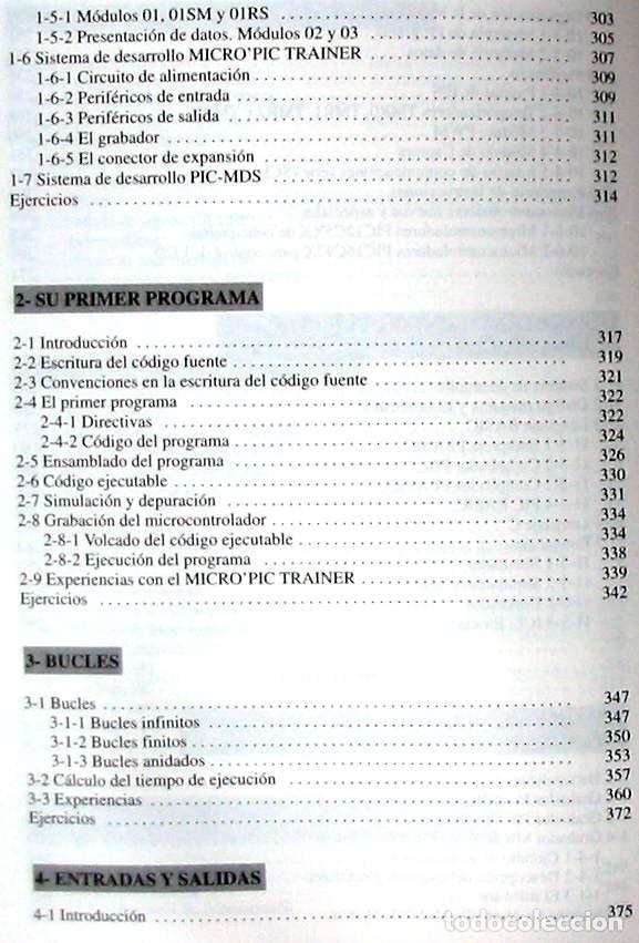 Libros de segunda mano: MICROCONTROLADORES PIC / LA SOLUCI&Oacute;N EN UN CHIP - E. MART&Iacute;N CUENCA 2001 - VER INDICE - Foto 8