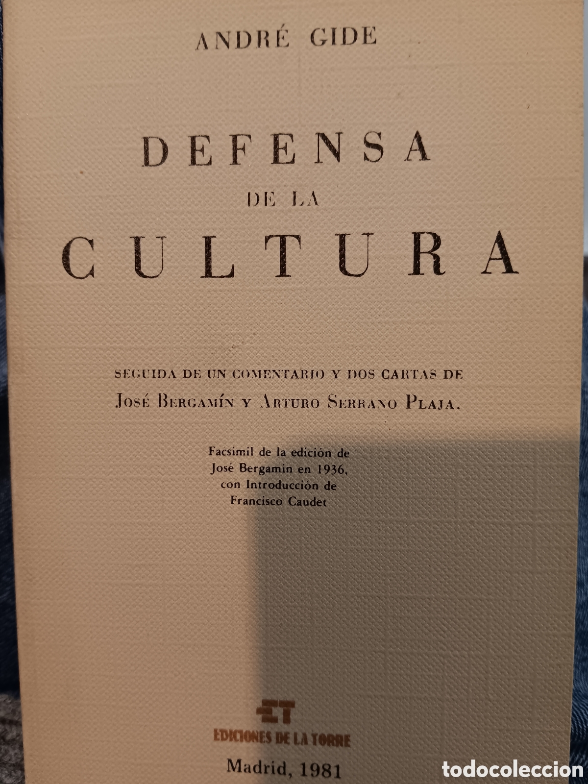 Libros de segunda mano: Andr&eacute; Gide. Defensa de la cultura. - Foto 1