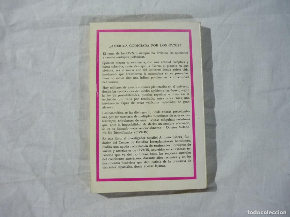 Libros de segunda mano: Am&eacute;rica y los ovnis, Antonio Ribera 1977 - Foto 2