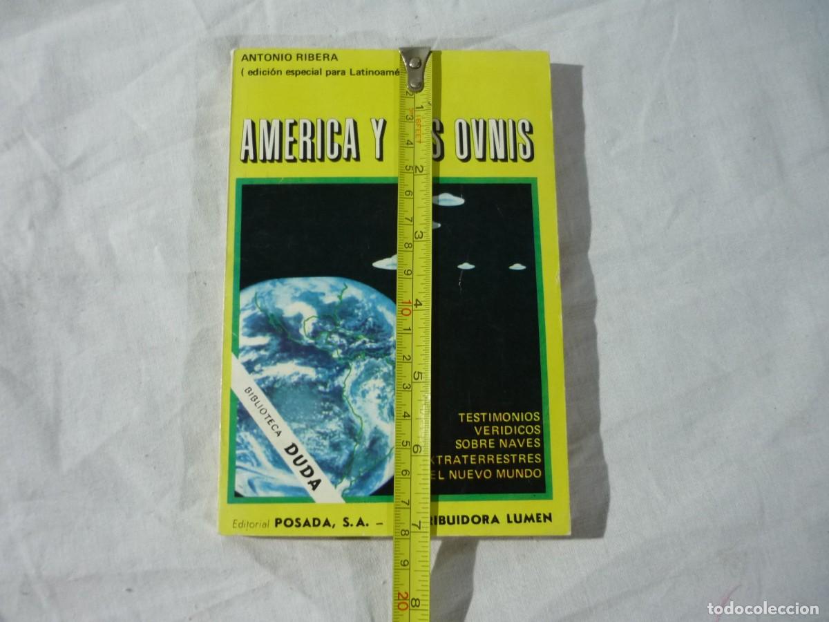 Libros de segunda mano: Am&eacute;rica y los ovnis, Antonio Ribera 1977 - Foto 4