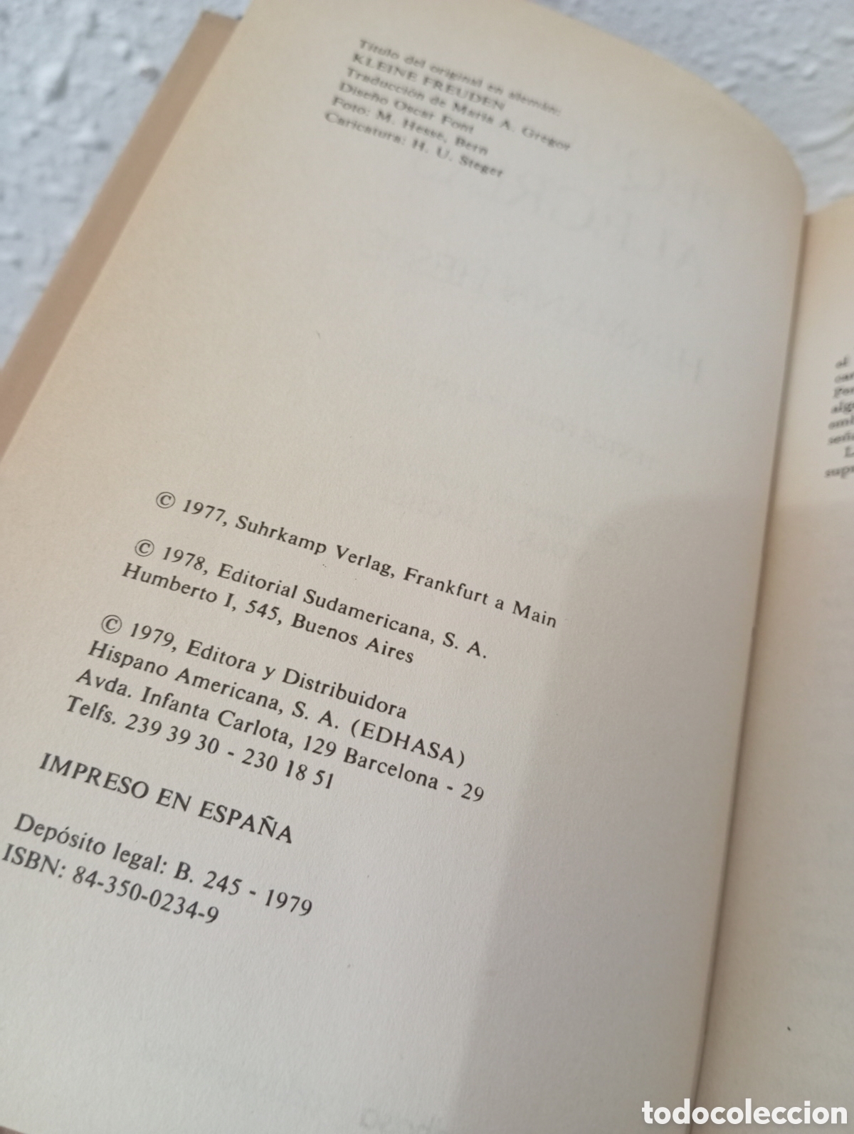 Libros de segunda mano: Peque&ntilde;as alegr&iacute;as. Herman Hesse - Foto 4