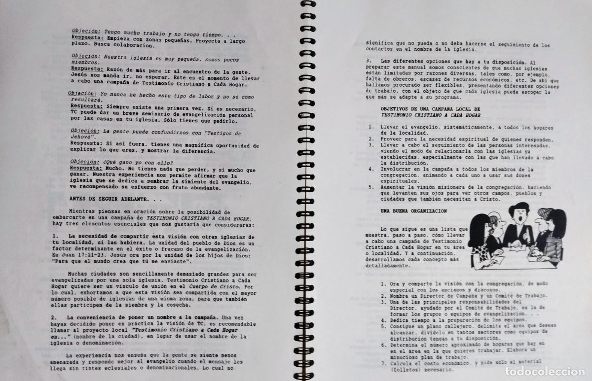 Libros de segunda mano: MANUAL DE TESTIMONIO CRISTIANO A CADA HOGAR. BUEN ESTADO. - Foto 4