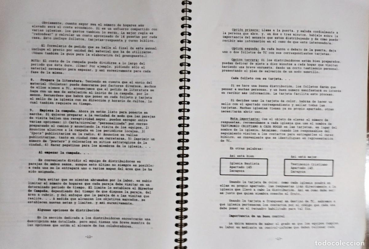 Libros de segunda mano: MANUAL DE TESTIMONIO CRISTIANO A CADA HOGAR. BUEN ESTADO. - Foto 5