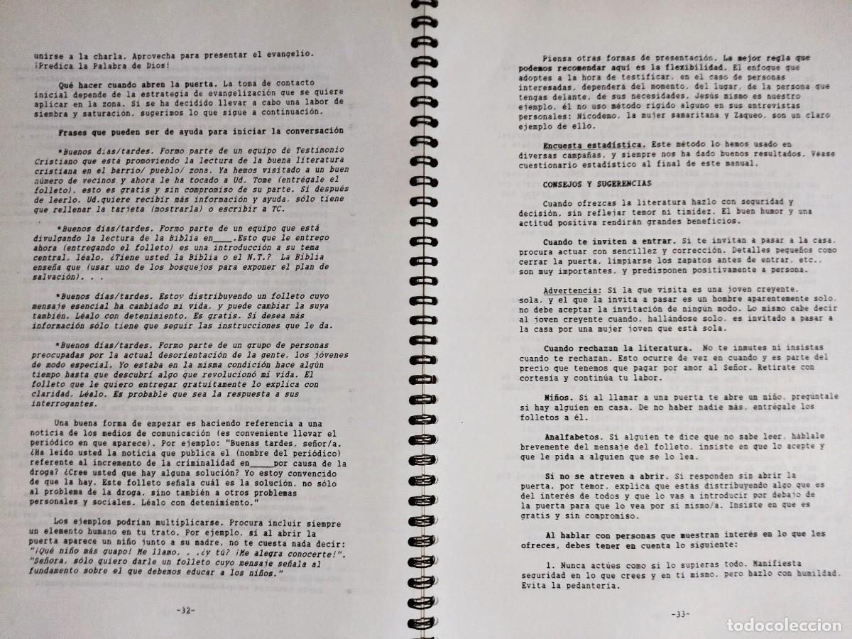 Libros de segunda mano: MANUAL DE TESTIMONIO CRISTIANO A CADA HOGAR. BUEN ESTADO. - Foto 9