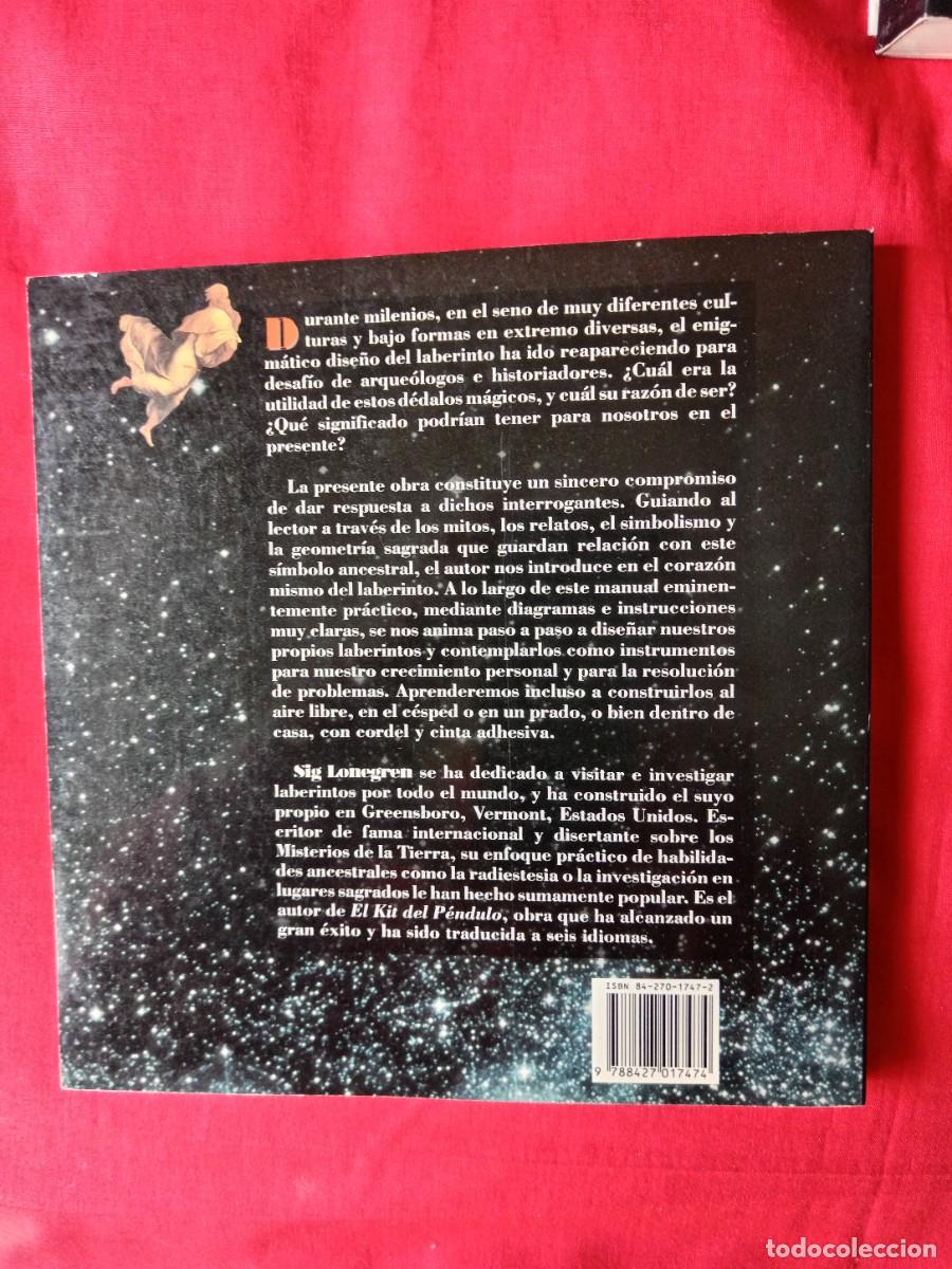 Libros de segunda mano: EL PODER M&Aacute;GICO DE LOS LABERINTOS. MITOS ANTIGUOS USOS MODERNOS. SIG LONEGREN. EDIT MARTINEZ ROCA NU - Foto 2