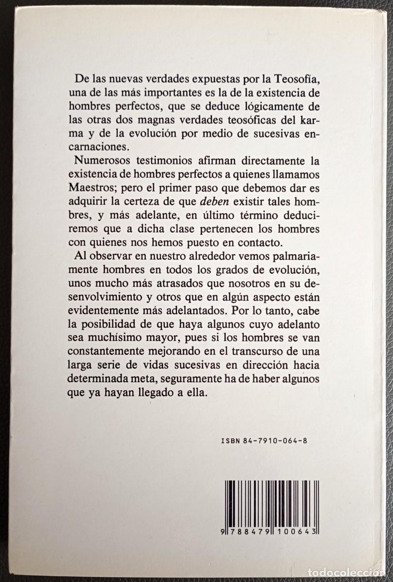 Libros de segunda mano: C. W. Leadbeater . Los maestros y el sendero - Foto 2