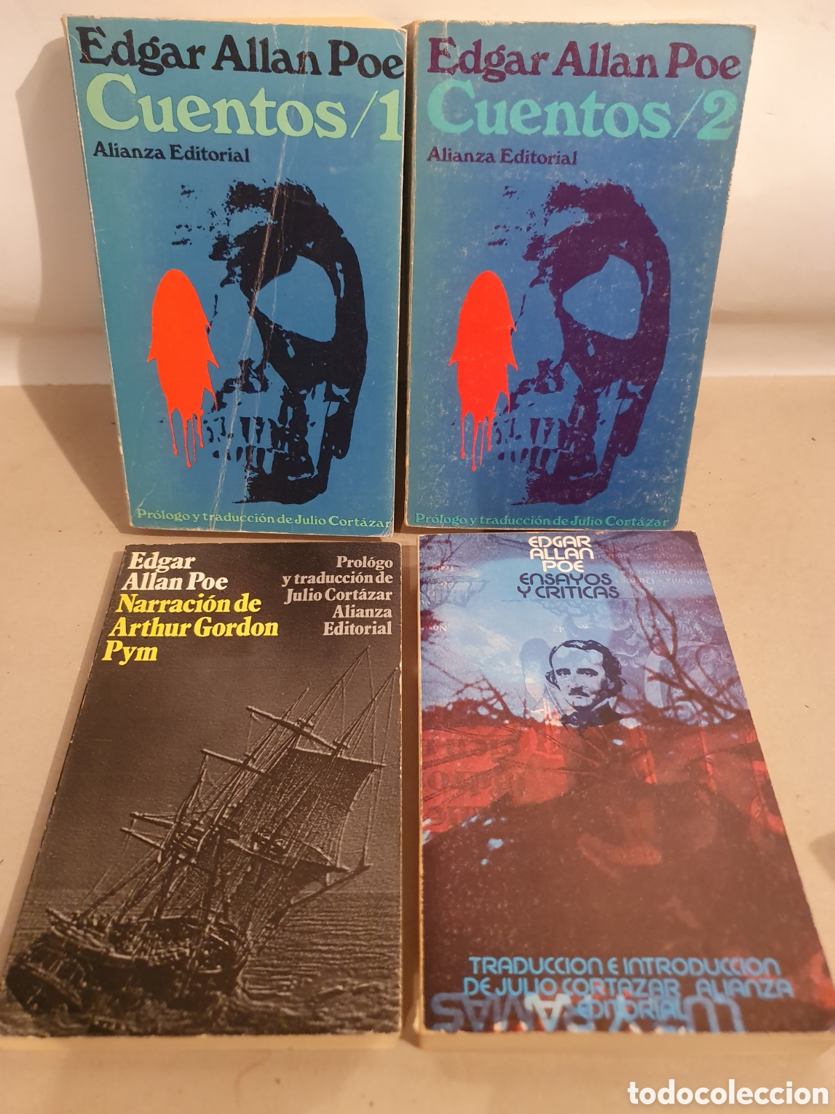 Libros de segunda mano: EDGAR ALLAN POE. LOTE DE 4 LIBROS. - Foto 1