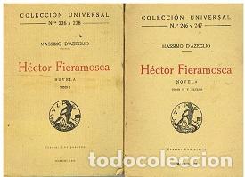 Libros de segunda mano: H&Eacute;CTOR FIERAMOSCA. 2 Tomos - DAzeglio. Massimo DAzeglio. Massimo - Foto 1