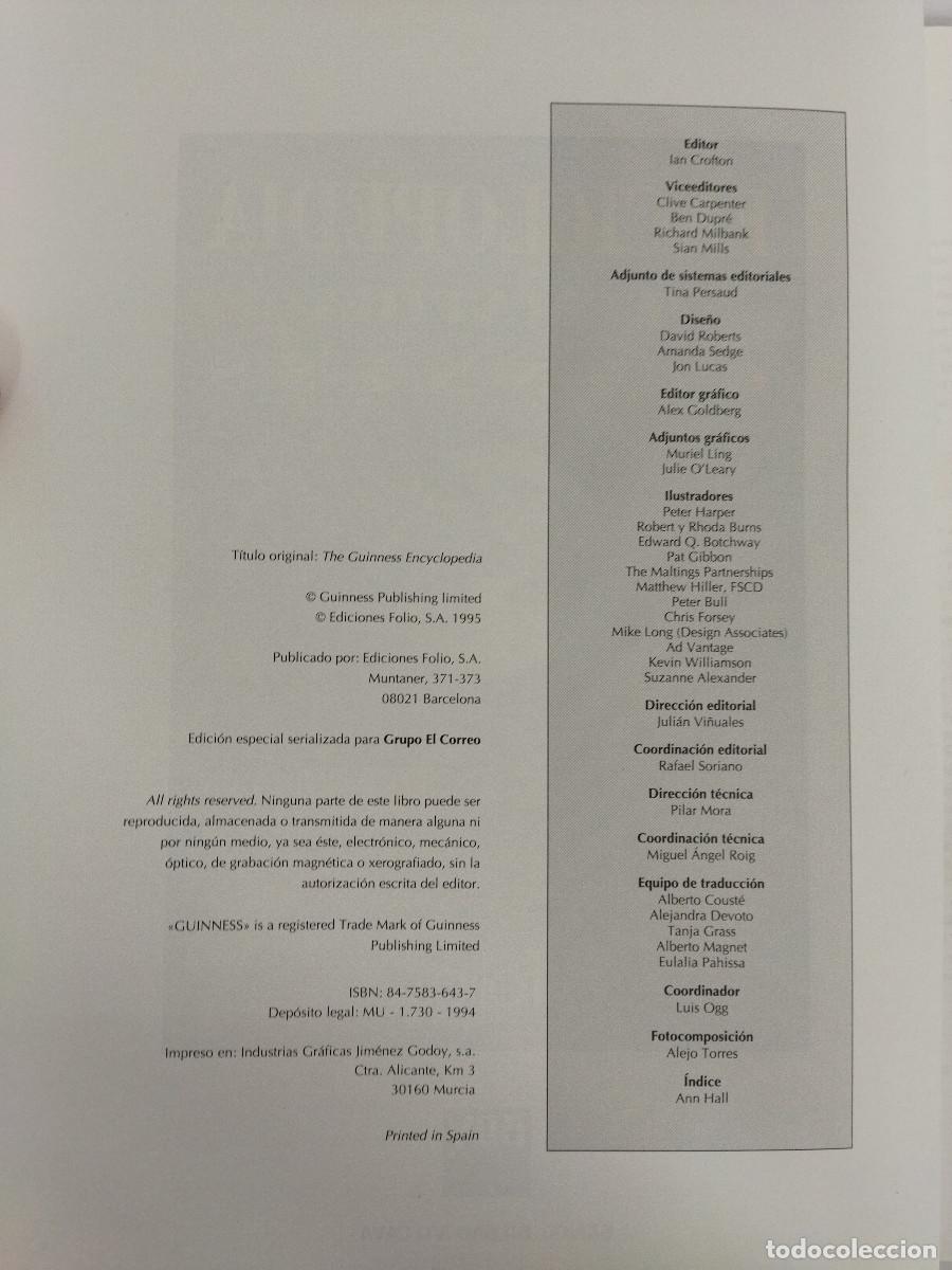 Libros de segunda mano: Enciclopedia Tematica Guinness 1995 El Norte de Castilla - Foto 3