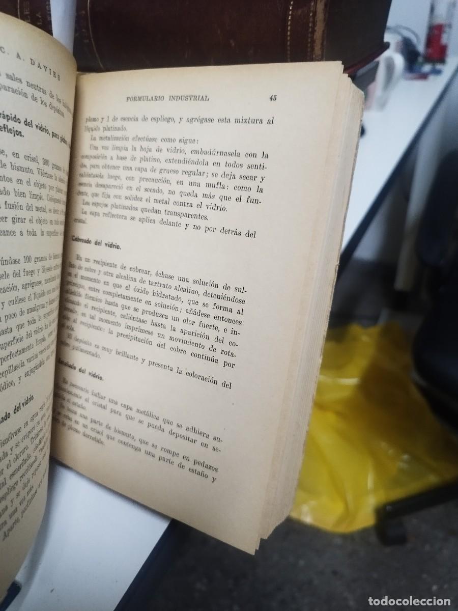 Libros de segunda mano: FORMULARIO INDUSTRIAL - C. A. DAVIES - Foto 3