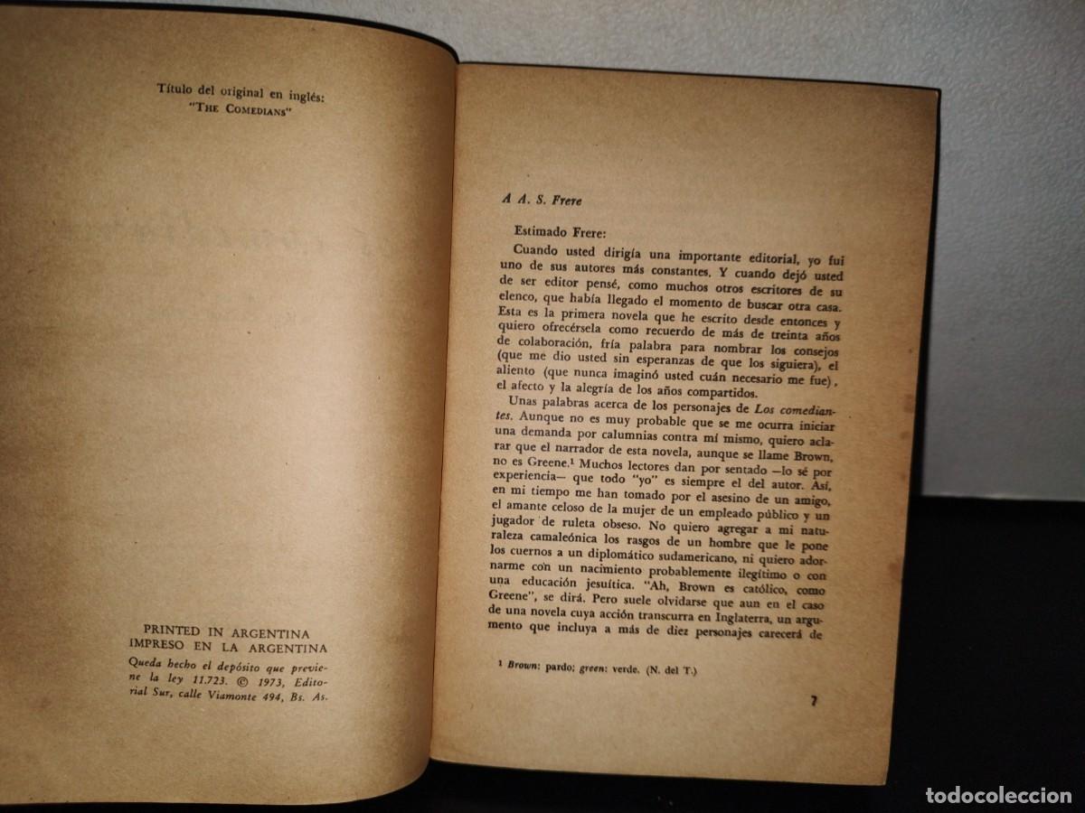 Libros de segunda mano: 116- LOS COMEDIANTES - GRAHAM GREENE - 1973 - Foto 6