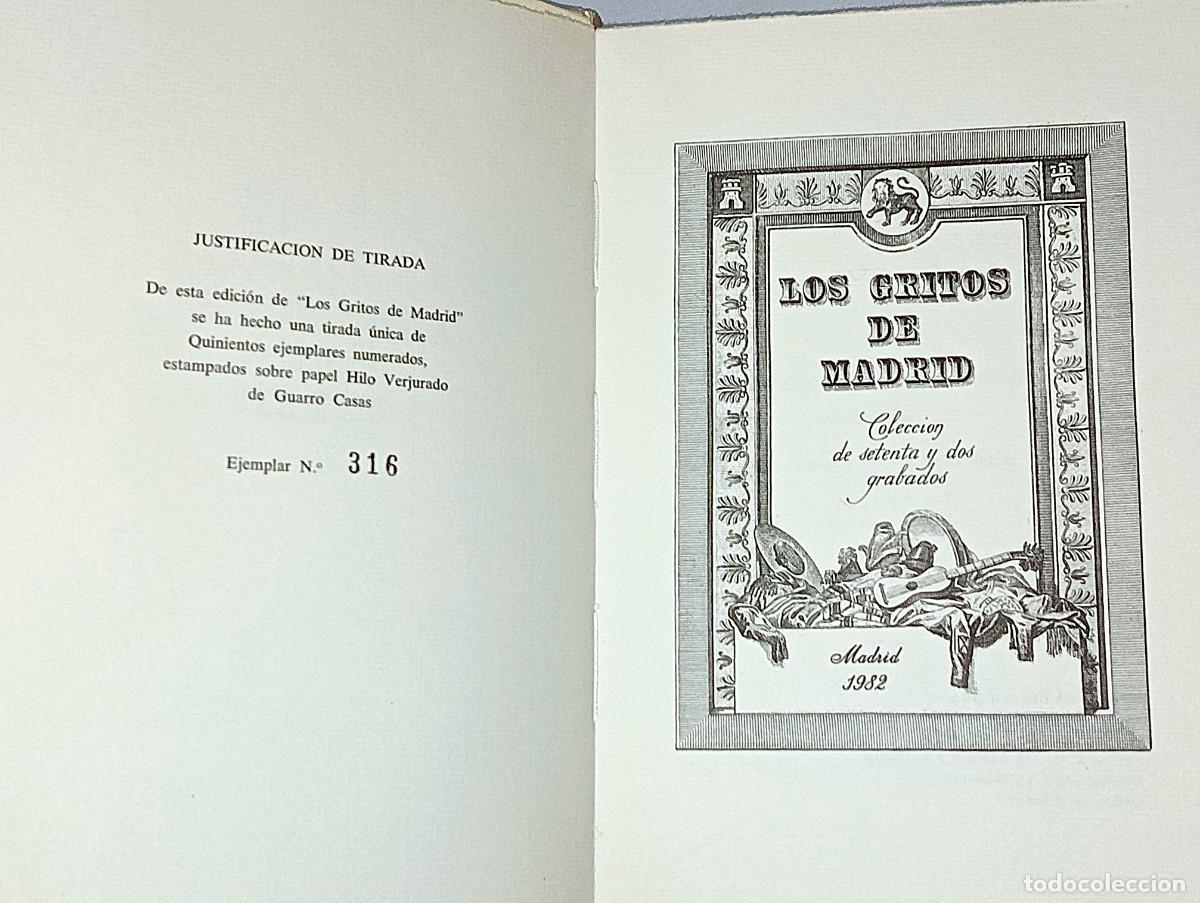 Libros de segunda mano: LOS GRITOS DE MADRID. COLECCI&Oacute;N DE SETENTA Y DOS GRABADOS - Foto 2