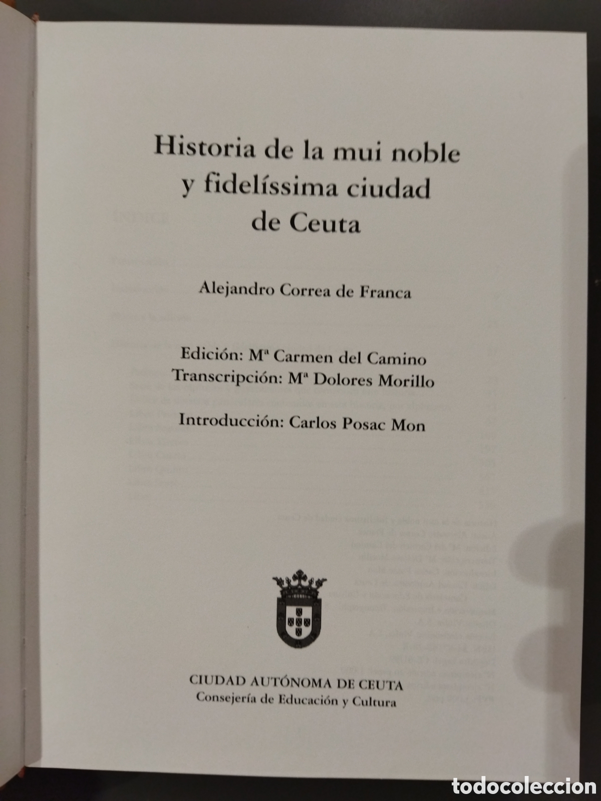 Libros de segunda mano: Historia de Ceuta Alejandro Correa - Foto 3