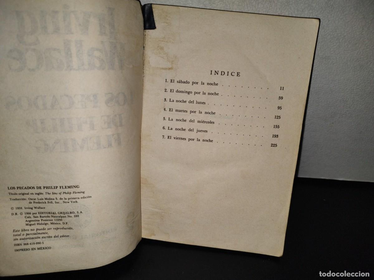 Libros de segunda mano: 116- Los Pecados De Philip Fleming - Irving Wallace - Foto 6