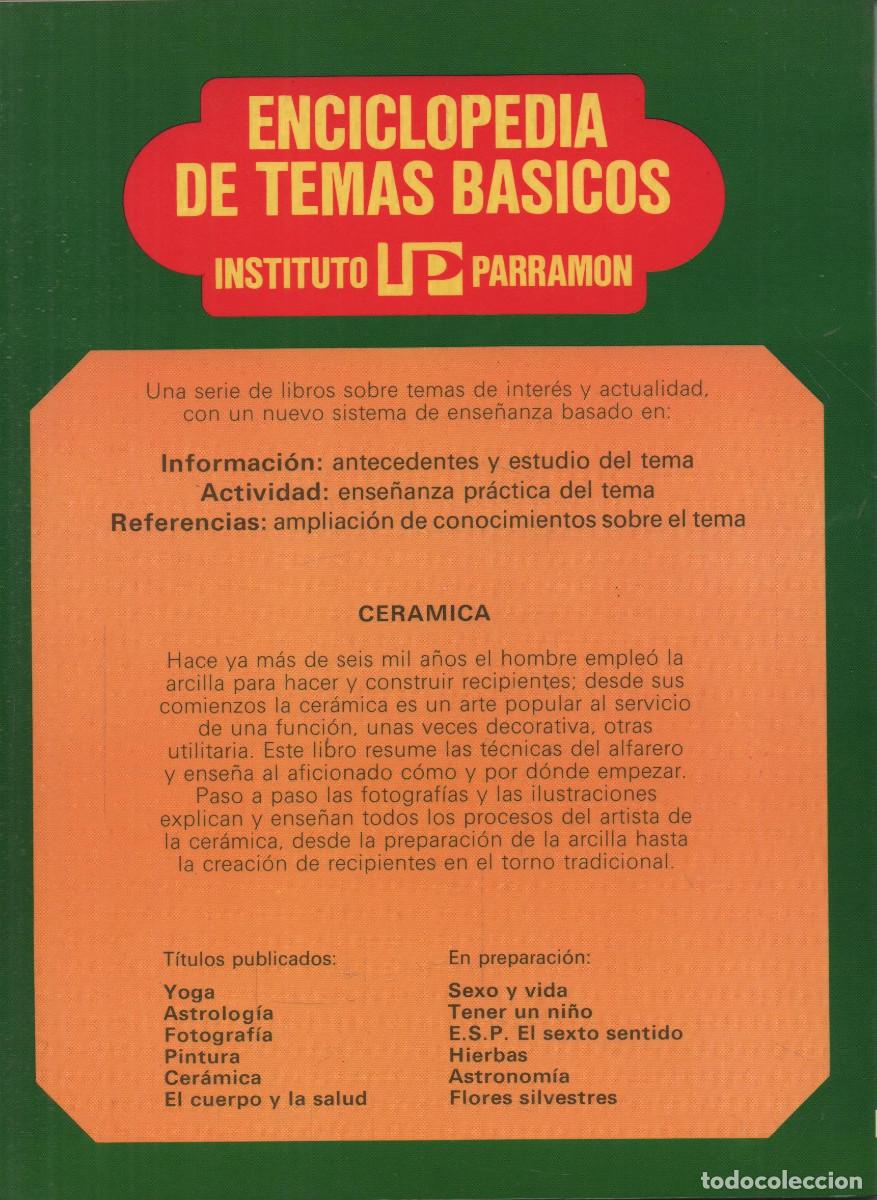 Libros de segunda mano: Cer&aacute;mica. Enciclopedia de temas b&aacute;sicos. Emmanuel Cooper. Instituto Parram&oacute;n. 1978. - Foto 2