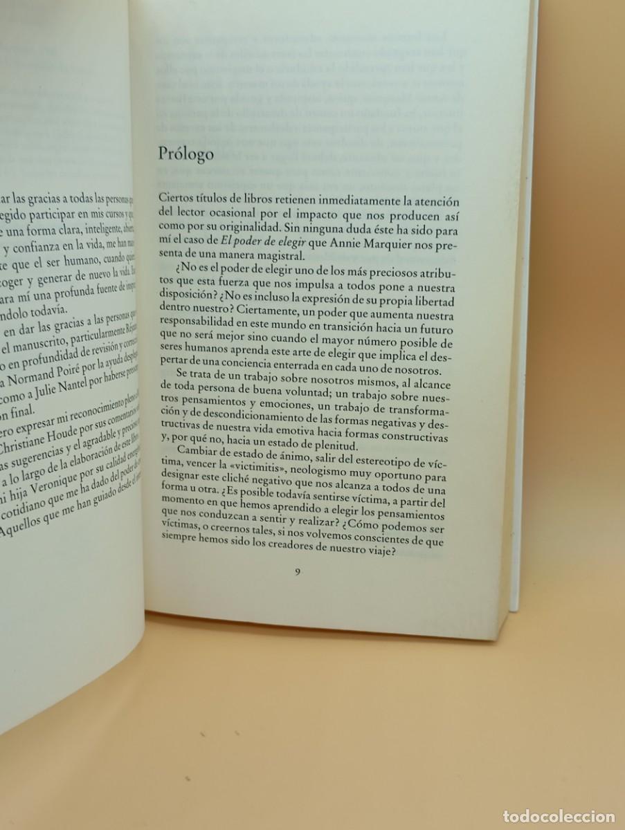 Libros de segunda mano: EL PODER ELEGIR -ANNIE MARQUIER-LUCIERNAGA - Foto 4