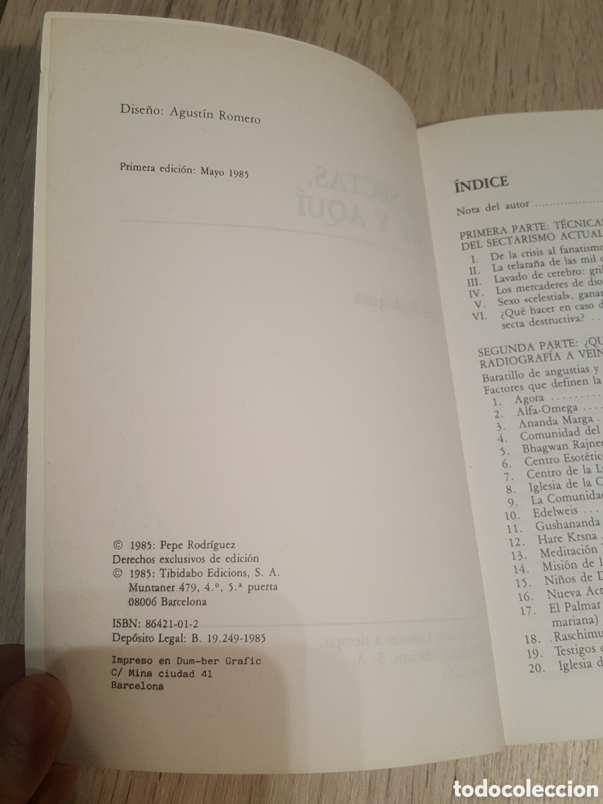 Libros de segunda mano: Las sectas hoy y aqui. Pepe Rodriguez - Foto 2