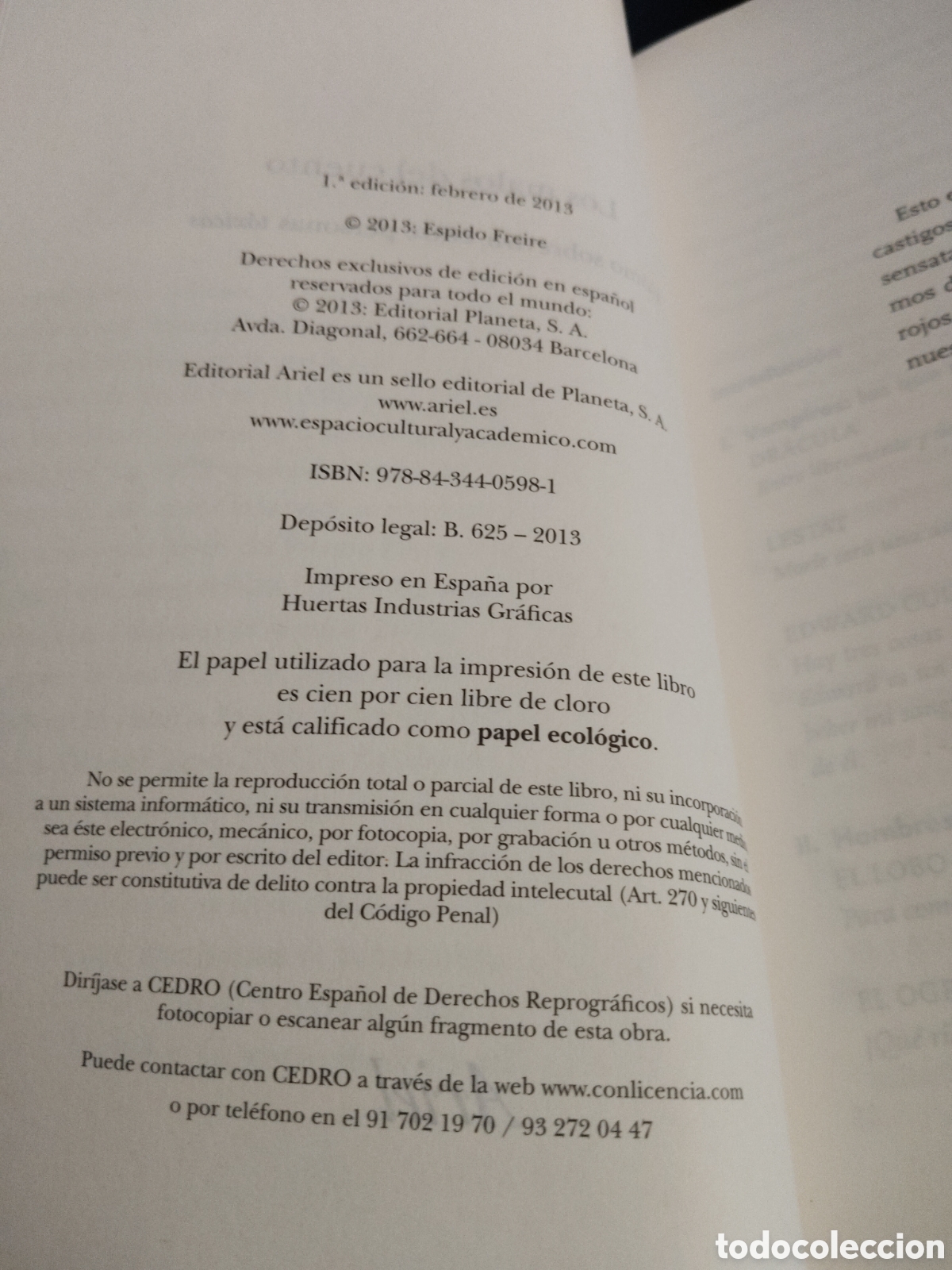 Libros de segunda mano: Los malos del cuento. Espido Freire 1a edici&oacute;n. Editorial Ariel - Foto 2