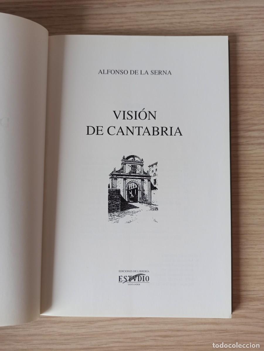 Libros de segunda mano: VISION DE CANTABRIA de A. de la Serna (Ed. Estudio) a&ntilde;o 1995 - Foto 2