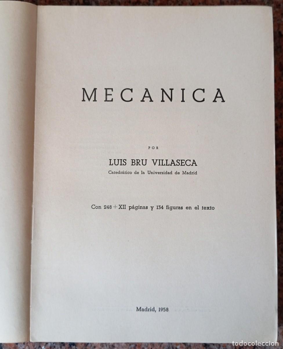Libros de segunda mano: MECANICA - BRU VILLASECA - Foto 4