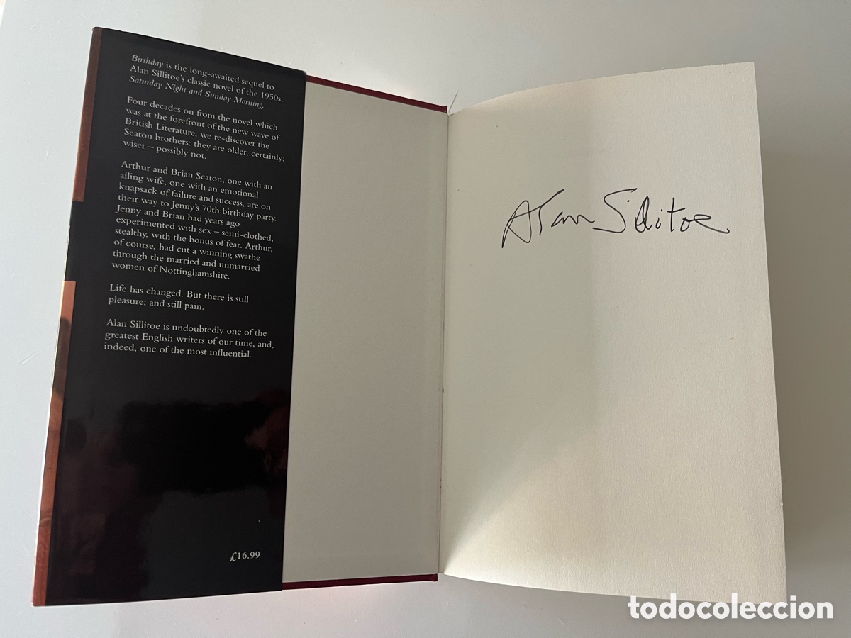 Libros de segunda mano: Birthday, Alan Sillitoe, signed first edition - Foto 4