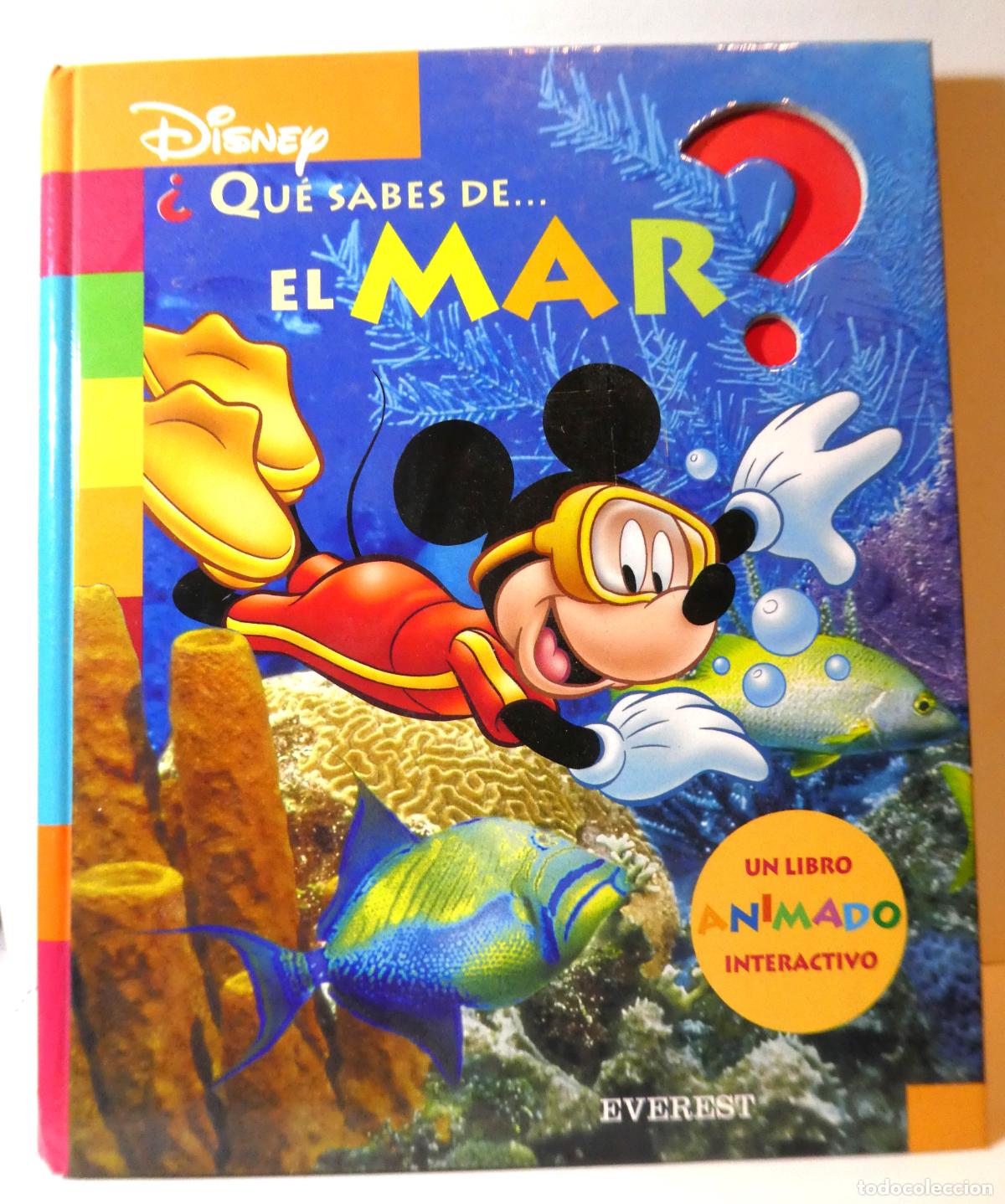 Libros de segunda mano: &iquest; QUE SABES DE EL MAR ? DISNEY , ANIMADO , INTERACTIVO nuevo - Foto 1