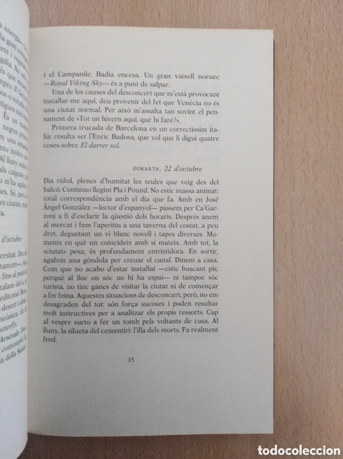 Libros de segunda mano: QUADERN VENECI&Agrave;. &Agrave;lex Susanna - Foto 7