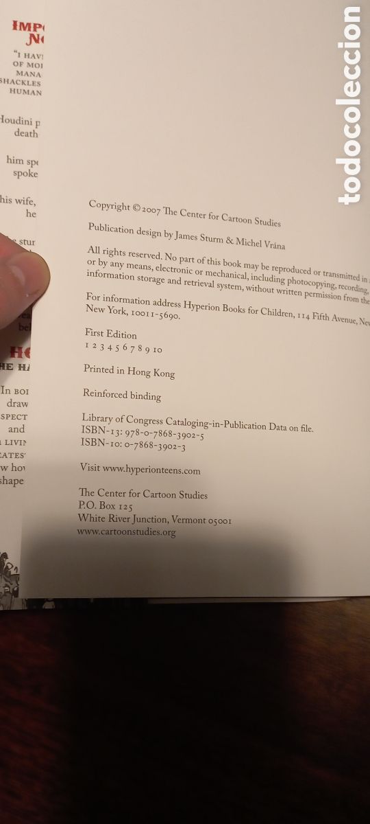Libros de segunda mano: Houdini, Jason Lutes - Foto 2