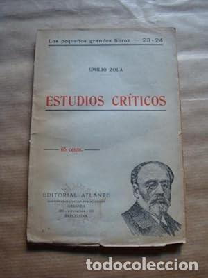 Libros de segunda mano: Estudios cr&iacute;ticos [Emilio Zola] - Foto 1