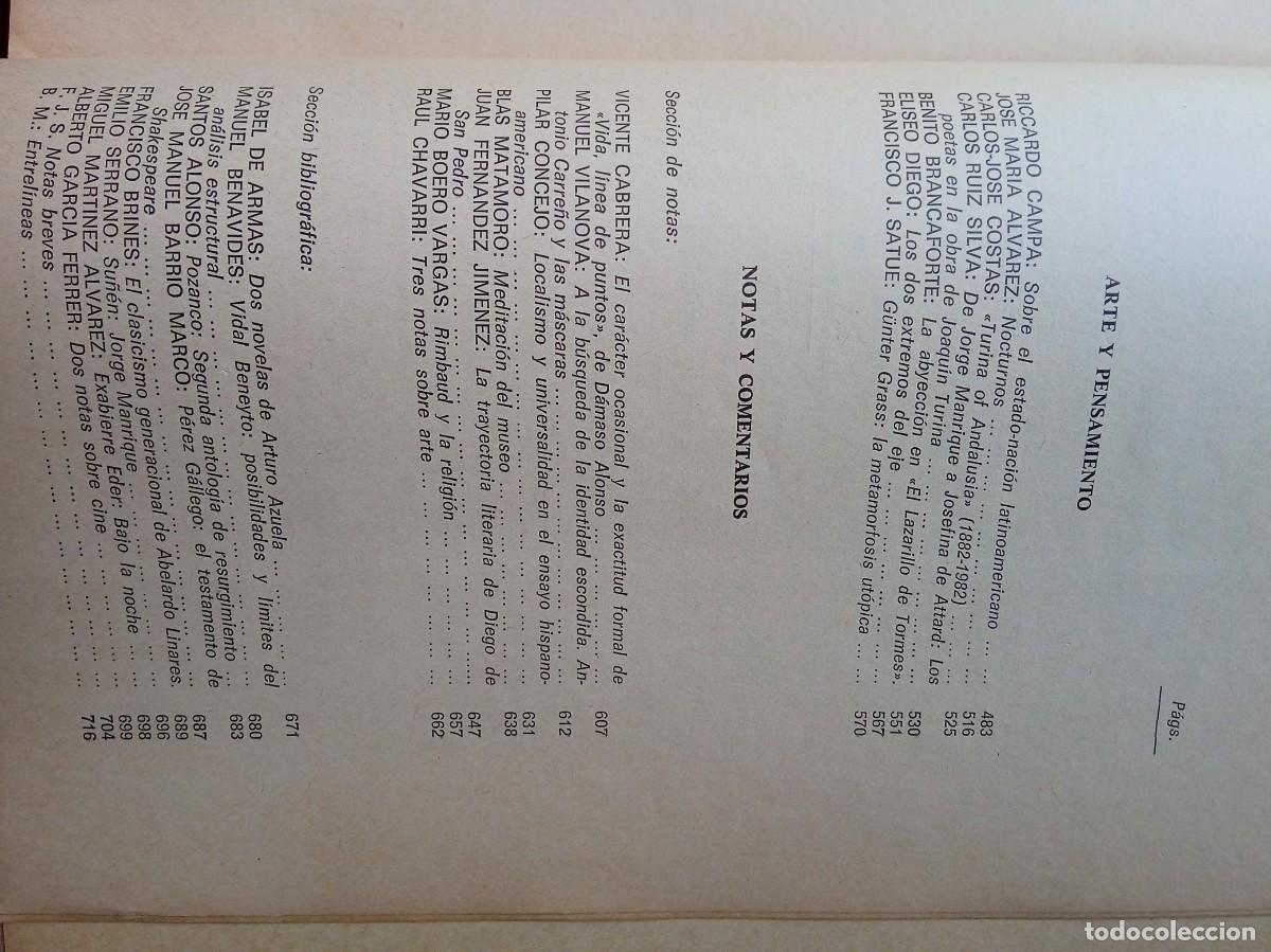 Libros de segunda mano: Cuadernos hispanoamericanos 387. Madrid 1982 - Foto 15