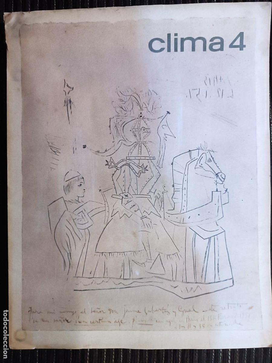 Libros de segunda mano: Clima 4, historia roca-radiad. Y dibujos Picaso... - Foto 1