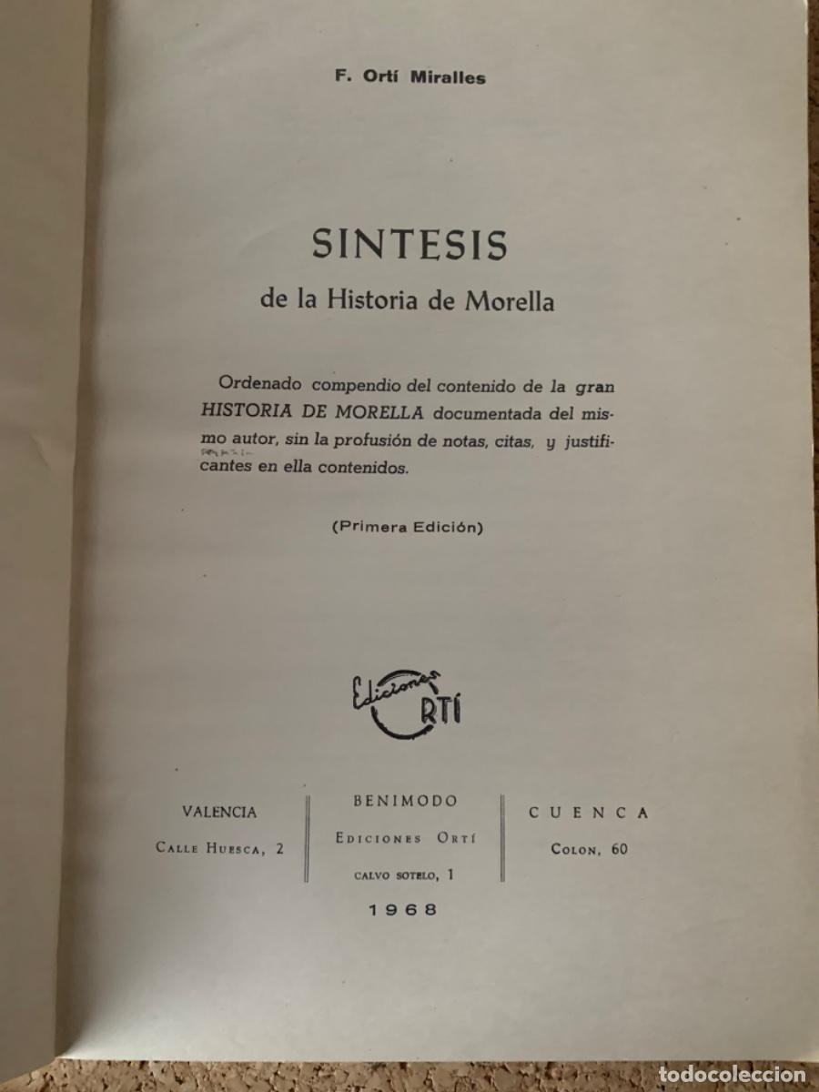 Libros de segunda mano: S&iacute;ntesis de la historia de Morella (Bols 39) - Foto 2