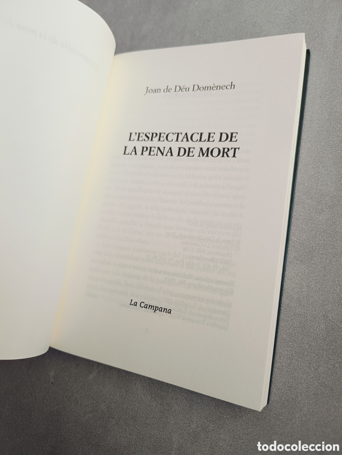 Libros de segunda mano: Lespectacle de la pena de mort - Joan de D&eacute;u Dom&egrave;nech. - Foto 4