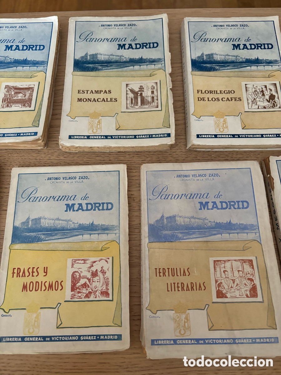 Libros de segunda mano: LOTE 7 LIBROS ANTONIO VELASCO ZAZO / PANORAMA DE MADRID / - Foto 5