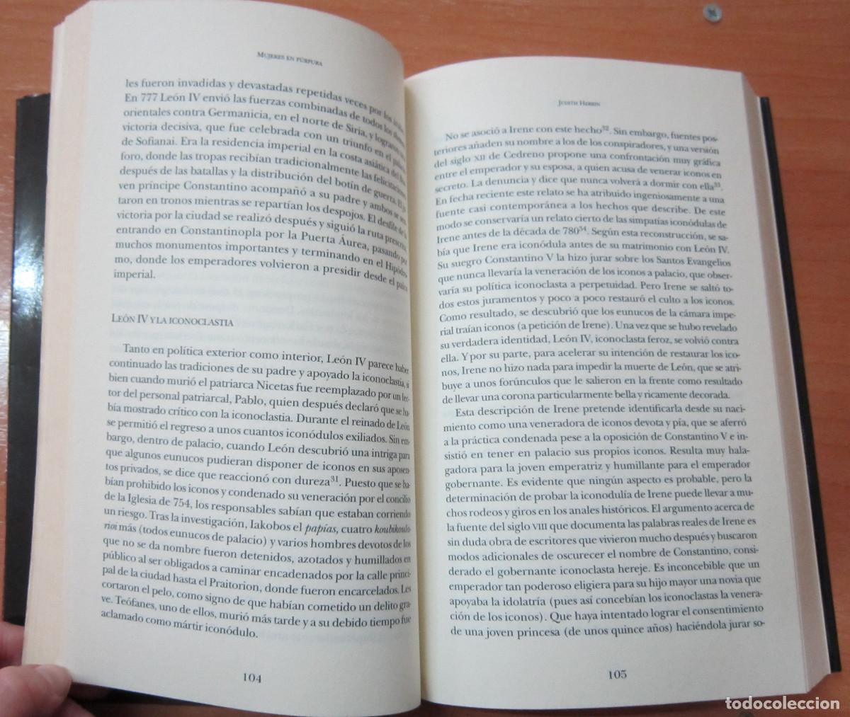 Libros de segunda mano: Mujer en p&uacute;rpura, de Judith Herrin - Foto 3