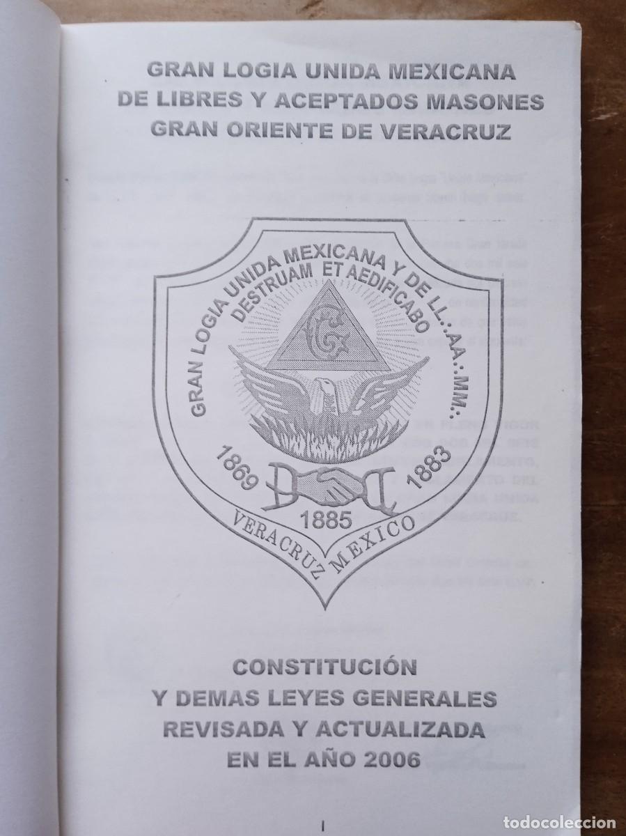 Libros de segunda mano: Gran logia unida mexicana... Veracruz 2006 - Foto 3