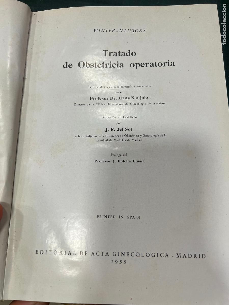 Libros de segunda mano: LIBRO TRATADO DE OBSTETRICIA OPERATORIA - A&Ntilde;O 1955 - Foto 3