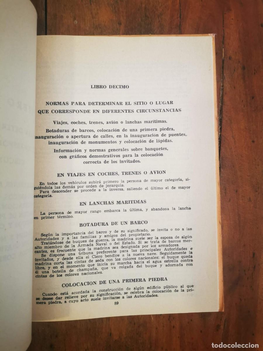 Libros de segunda mano: CANO DE LA VEGA, Jacinto. Tratado de protocolo - Foto 3