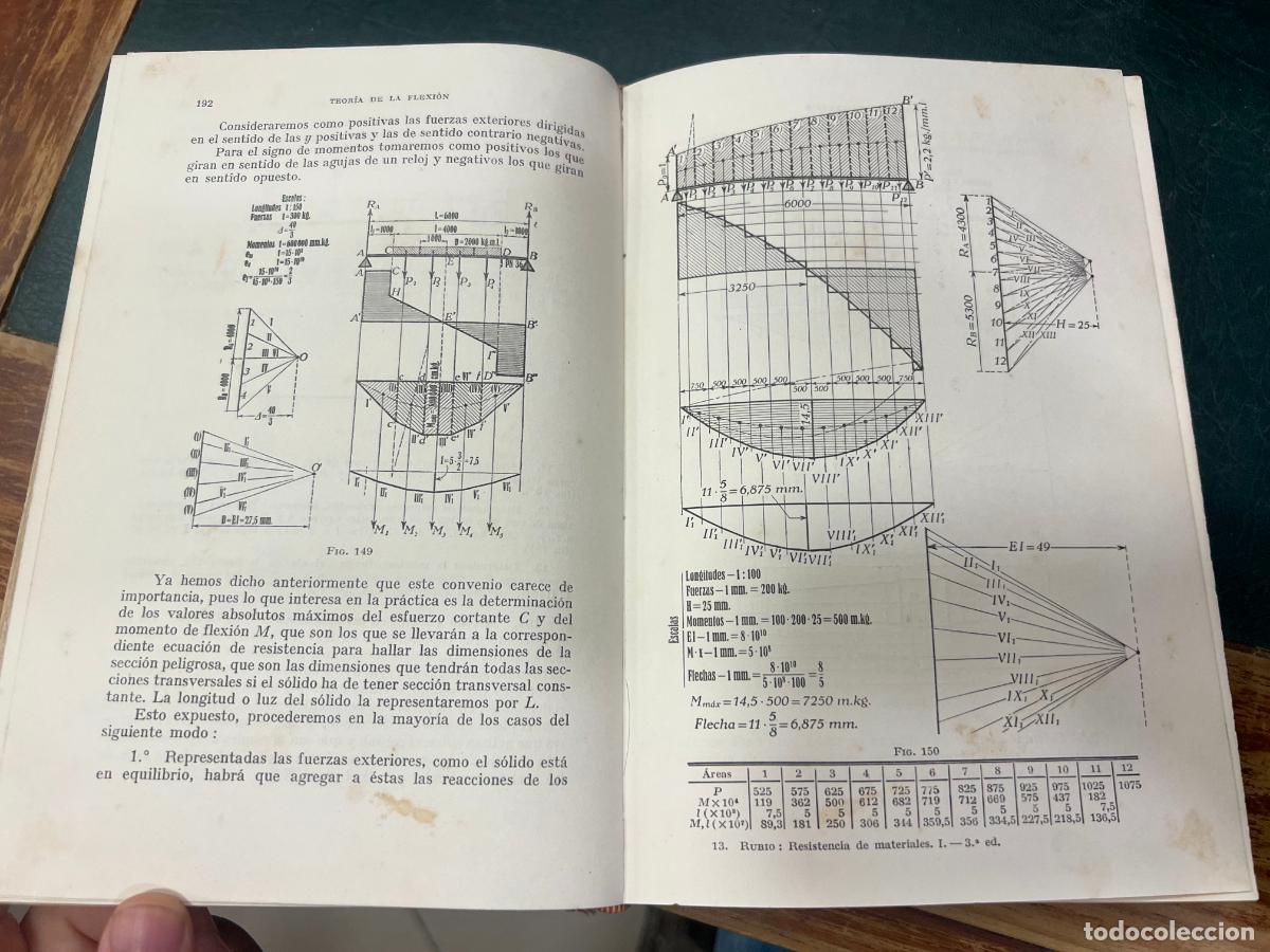 Libros de segunda mano: LIBRO COMPENDIO DE RESISTENCIA DE MATERIALES - A&Ntilde;O 1946 - Foto 6