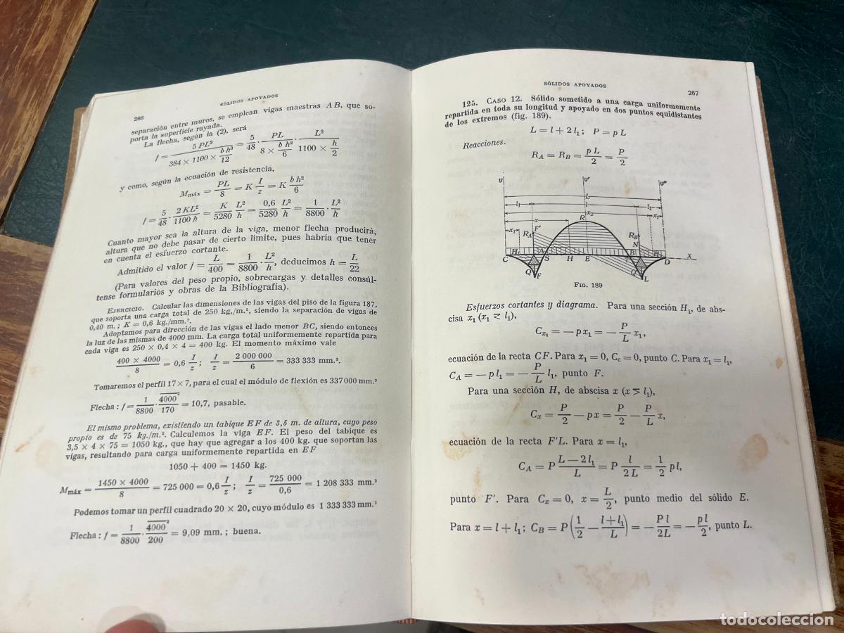 Libros de segunda mano: LIBRO COMPENDIO DE RESISTENCIA DE MATERIALES - A&Ntilde;O 1946 - Foto 7