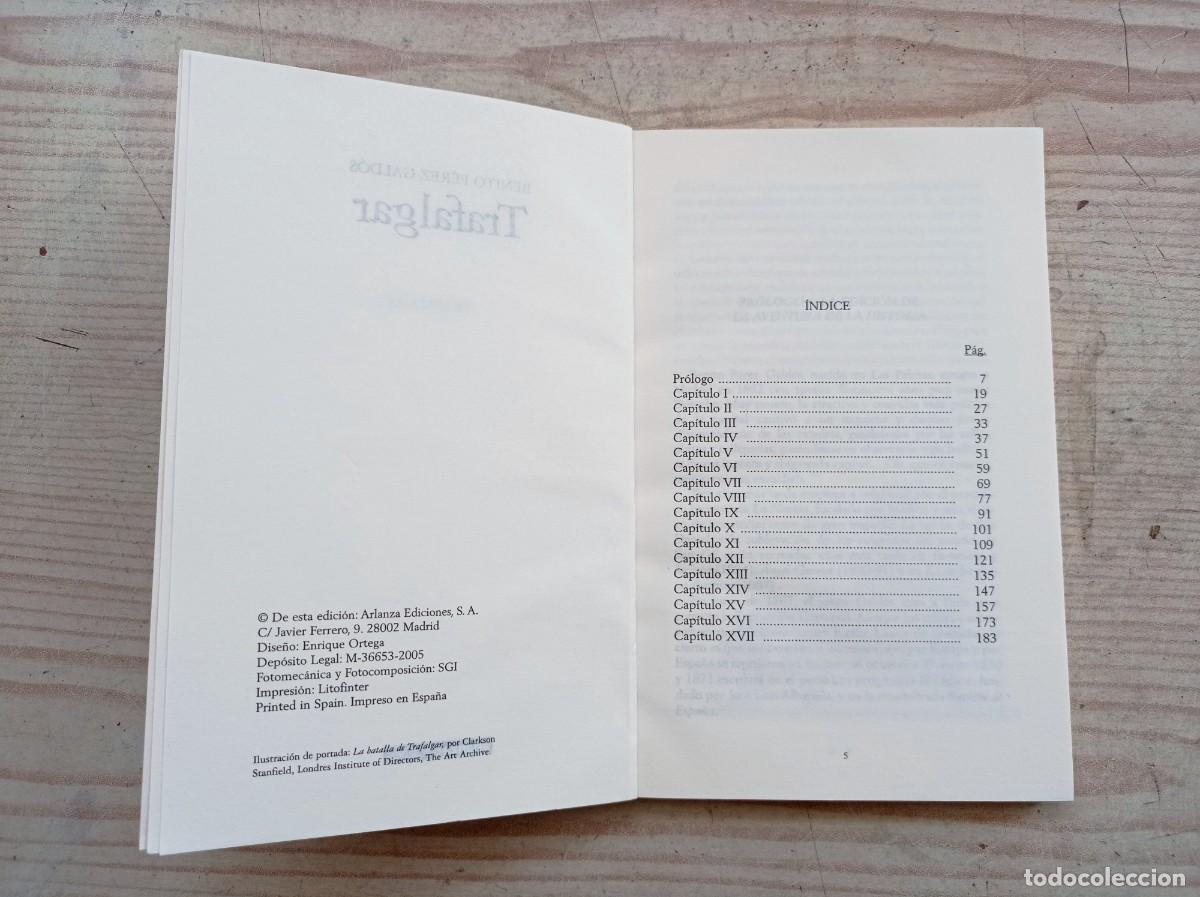 Libros de segunda mano: Trafalgar - Benito Perez Galdos - 2005 - Arlanza Ediciones - Foto 3