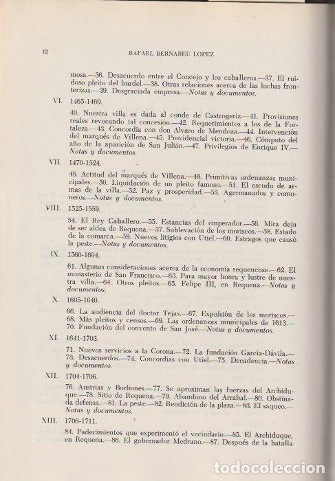 Libros de segunda mano: Historia cr&iacute;tica y documentada de la ciudad de Requena / Rafael Bernabeu L&oacute;pez - Foto 5