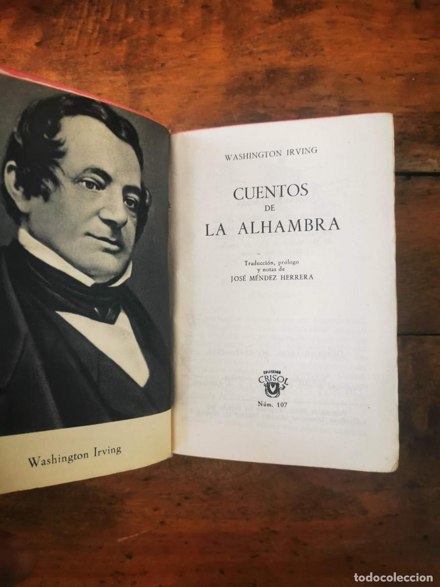 Libros de segunda mano: IRVING, Washington. Cuentos de La Alhambra - Foto 3