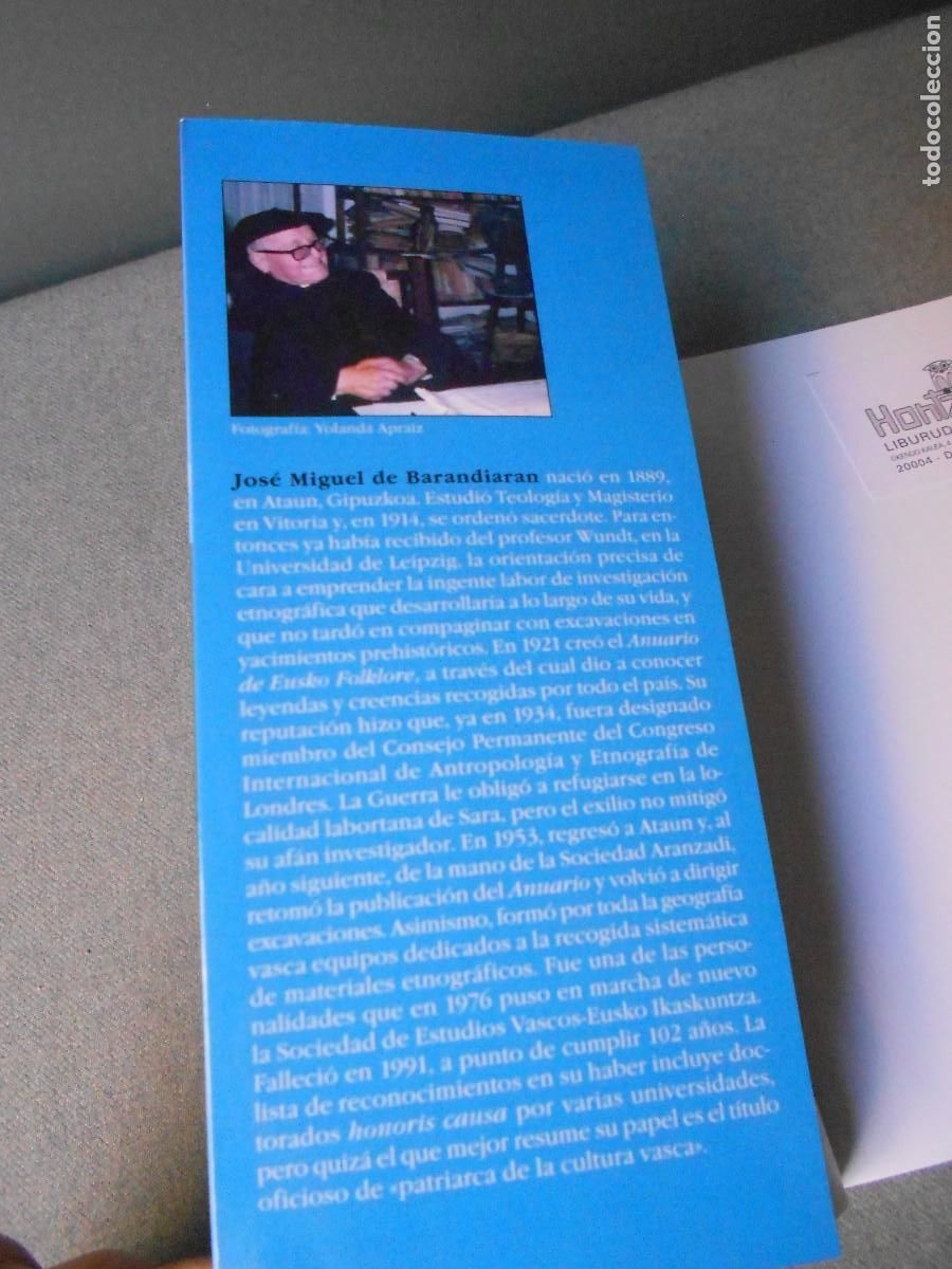 Libros de segunda mano: MITOLOGIA VASCA. JOSE MIGUEL DE BARANDIARAN - Foto 2