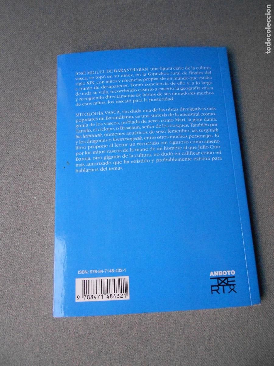 Libros de segunda mano: MITOLOGIA VASCA. JOSE MIGUEL DE BARANDIARAN - Foto 5