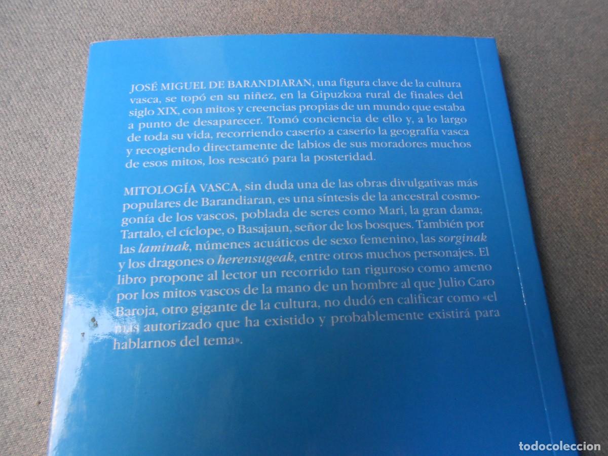 Libros de segunda mano: MITOLOGIA VASCA. JOSE MIGUEL DE BARANDIARAN - Foto 6