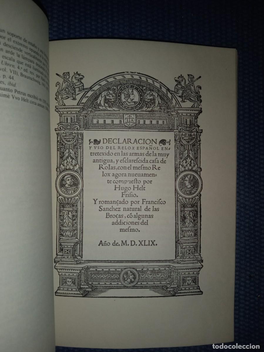 Libros de segunda mano: Helt, Hugo: Declaraci&oacute;n y uso del reloj espa&ntilde;ol - Foto 4
