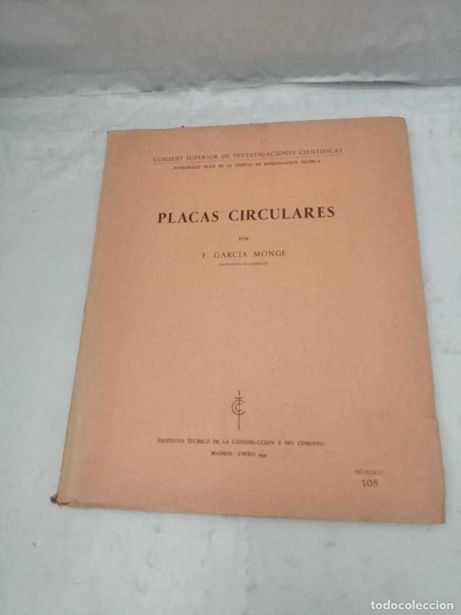 Libros de segunda mano: F. GARC&Iacute;A MONGE: Placas Circulares - Foto 1
